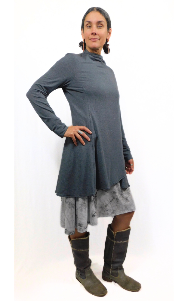Princess Wrap Cardigan Charcoal