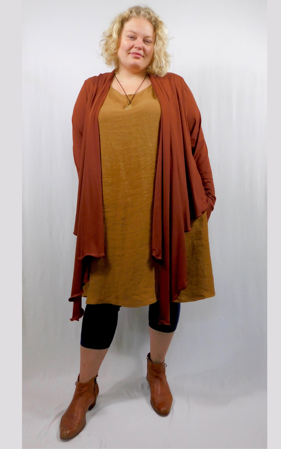 Bamboo Jersey Lettuce Wrap - Chestnut