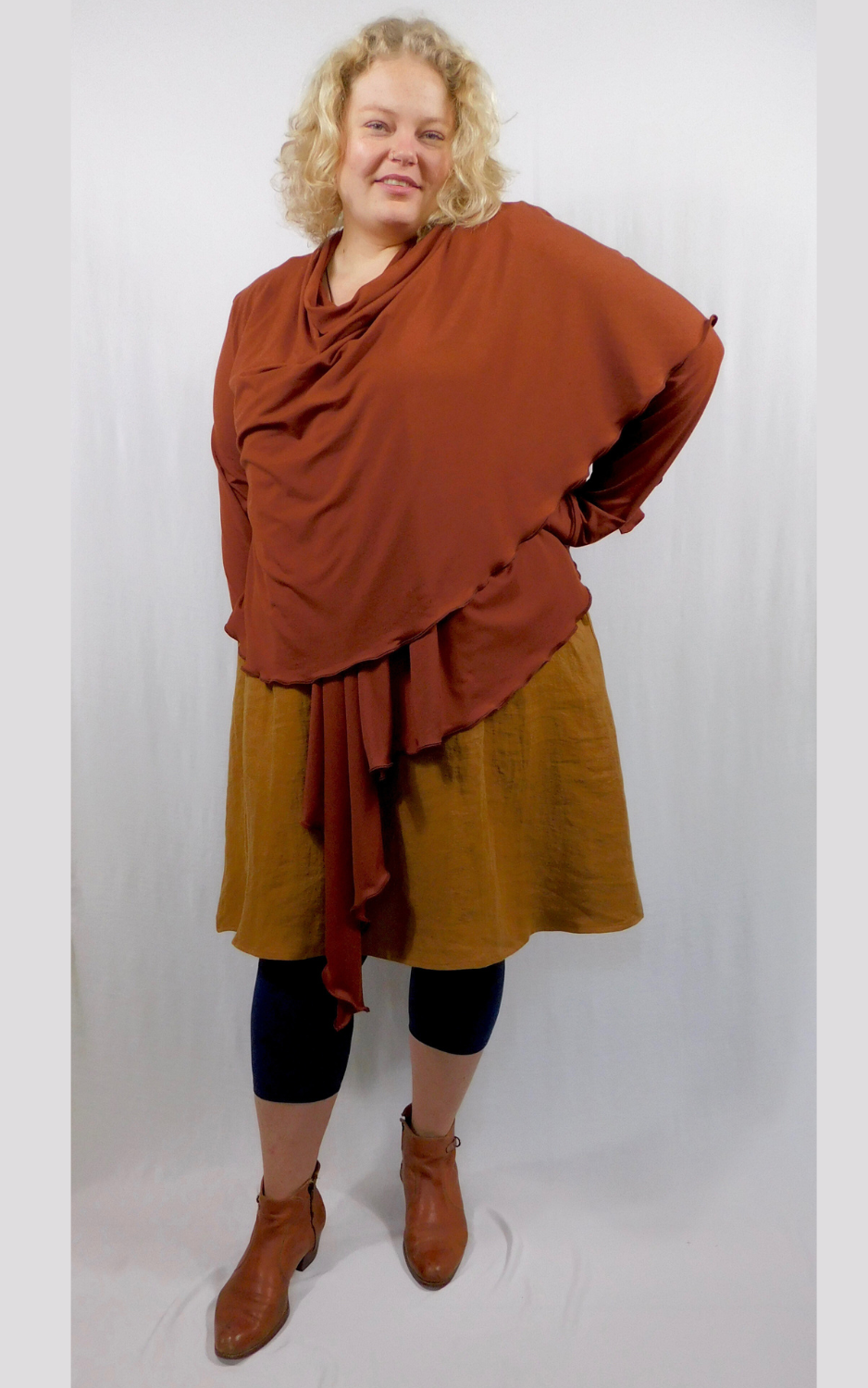 Bamboo Jersey Lettuce Wrap - Chestnut