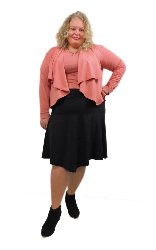 Short Wrap Cardigan - PLUS - Canyon (Peach)