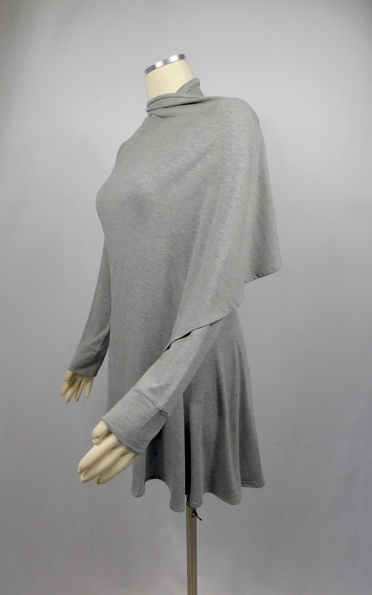 Bamboo Princess Wrap Cardigan - Heather Pearl Grey