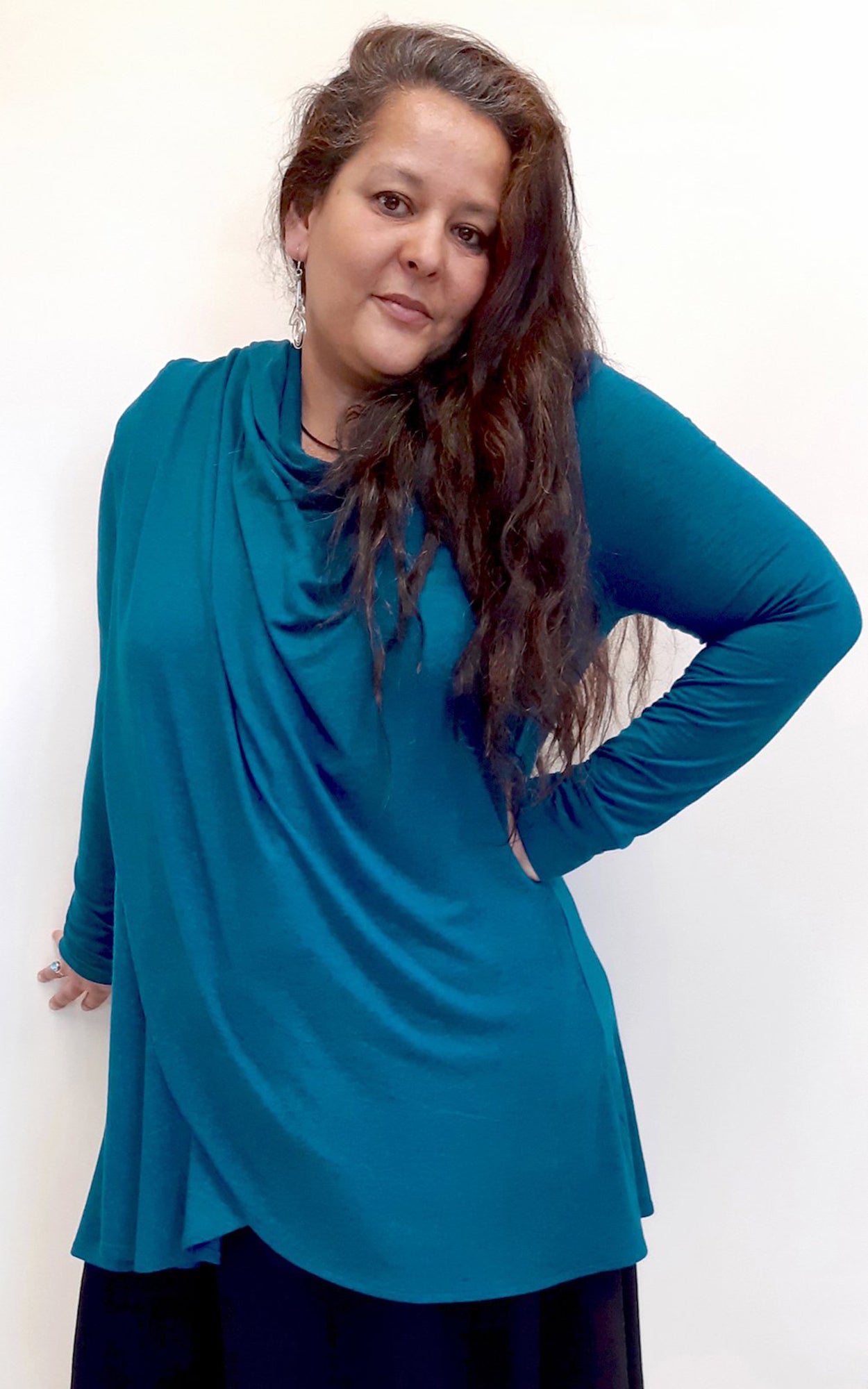 Bamboo Merino Princess Wrap Cardigan Moroccan