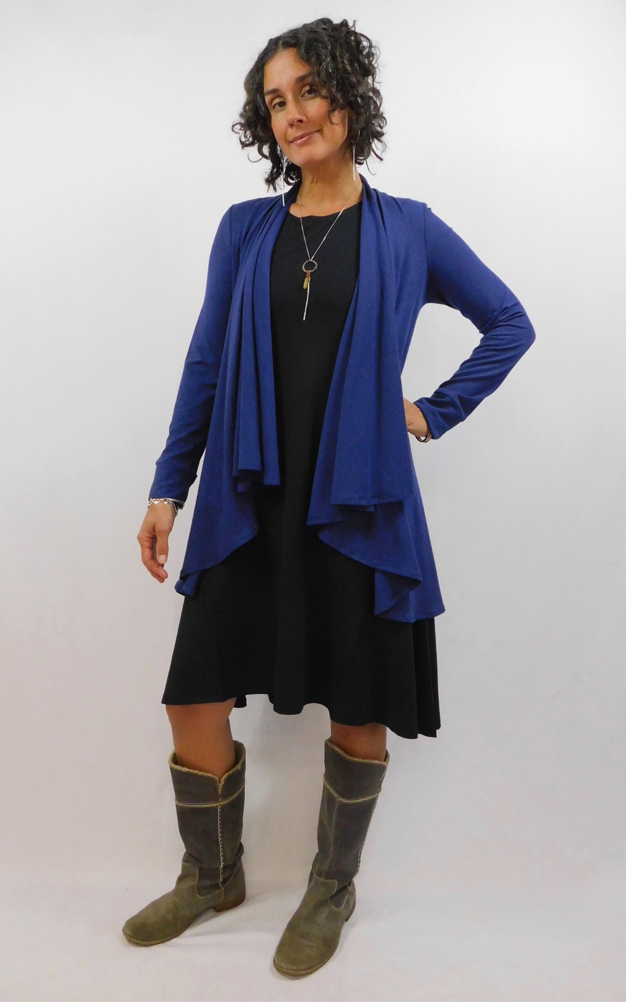 Princess Wrap Cardigan Flight Blue
