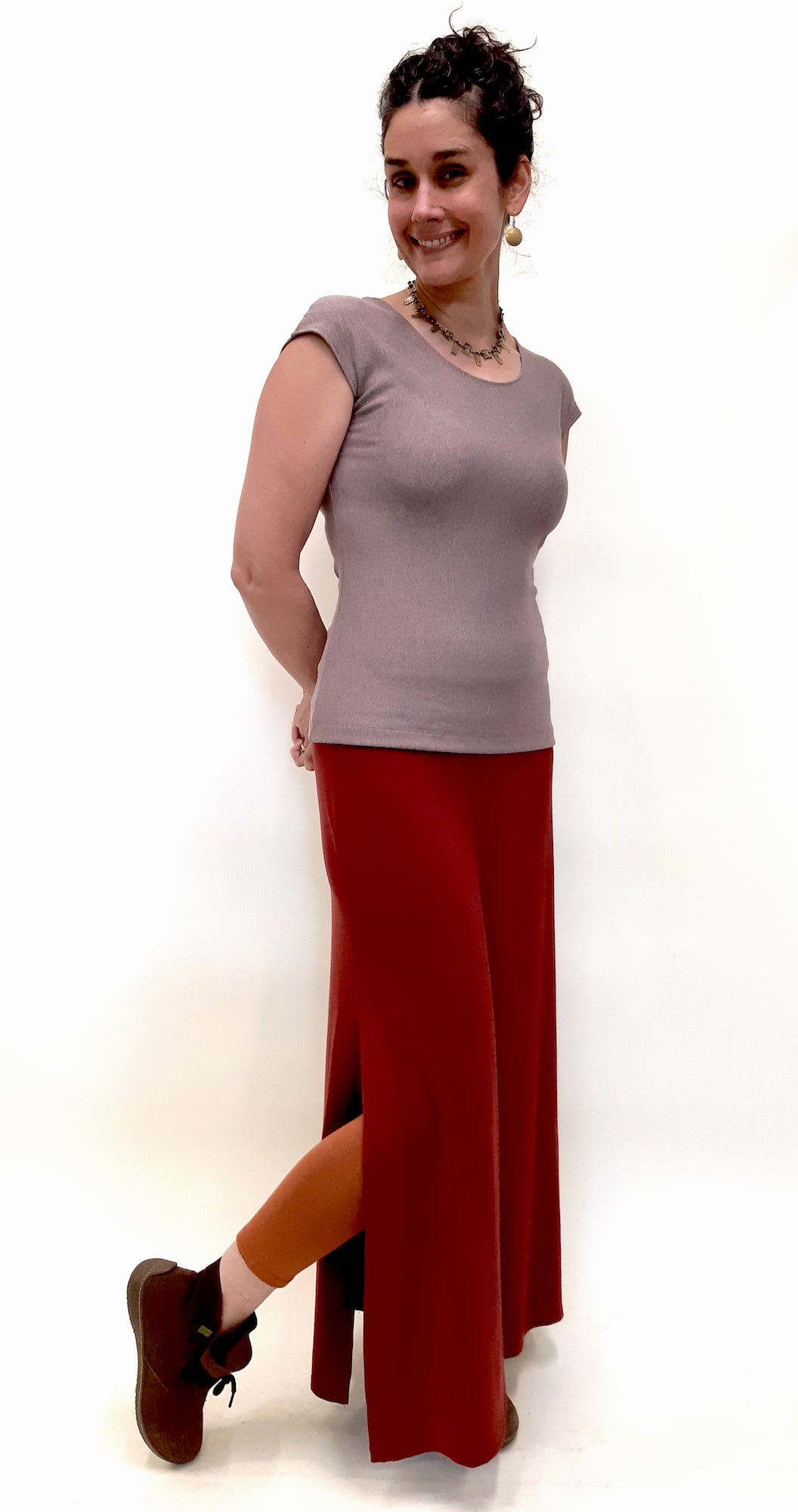 Tencel Long Skirt - Henna MEDIUM & LARGE ONLY