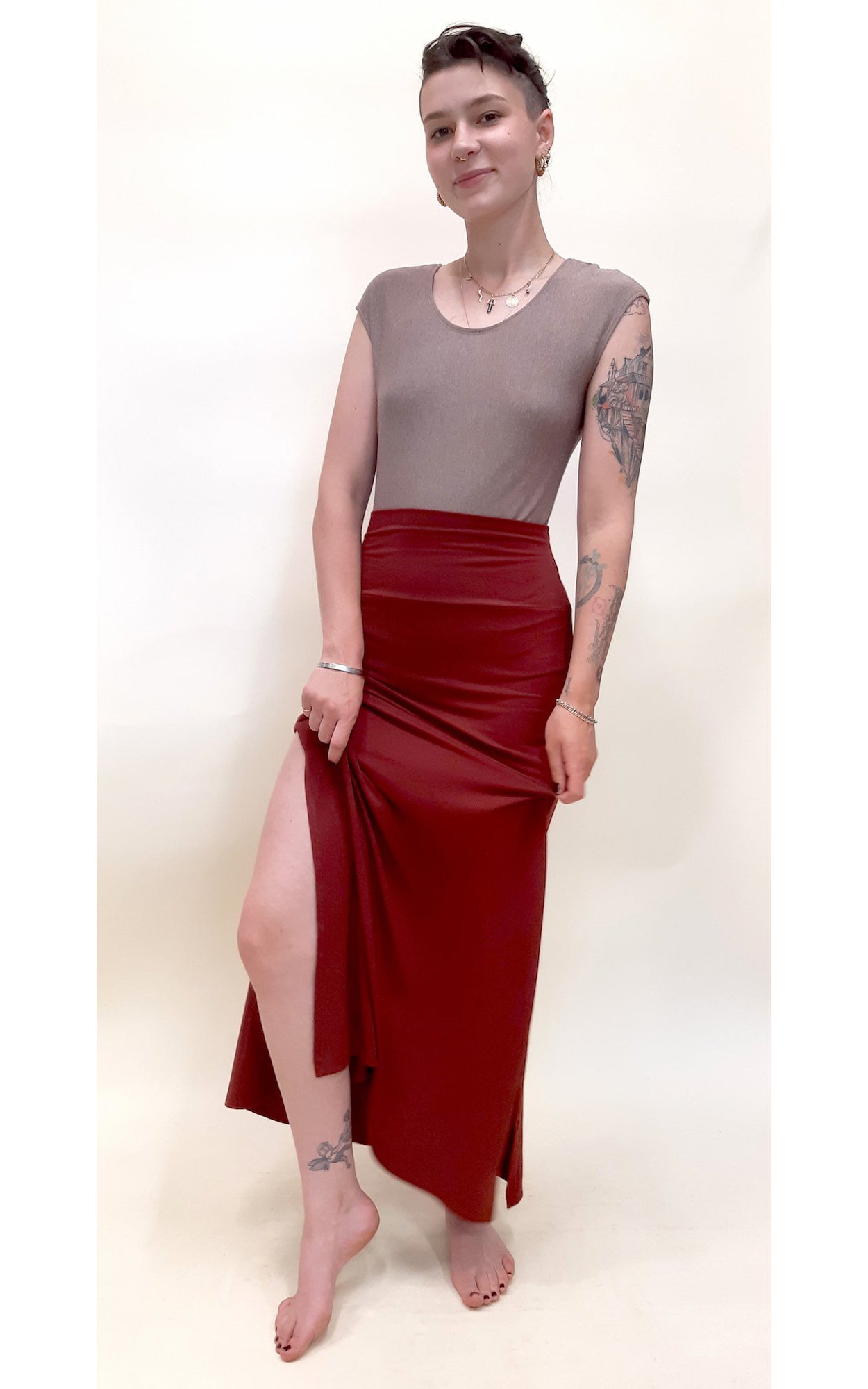 Tencel Long Skirt - Henna MEDIUM & LARGE ONLY