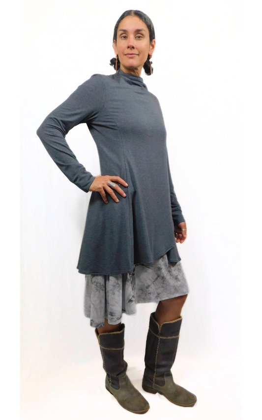 Princess Wrap Cardigan Charcoal