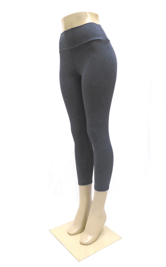 Bamboo Capri Leggings Tights - Charcoal