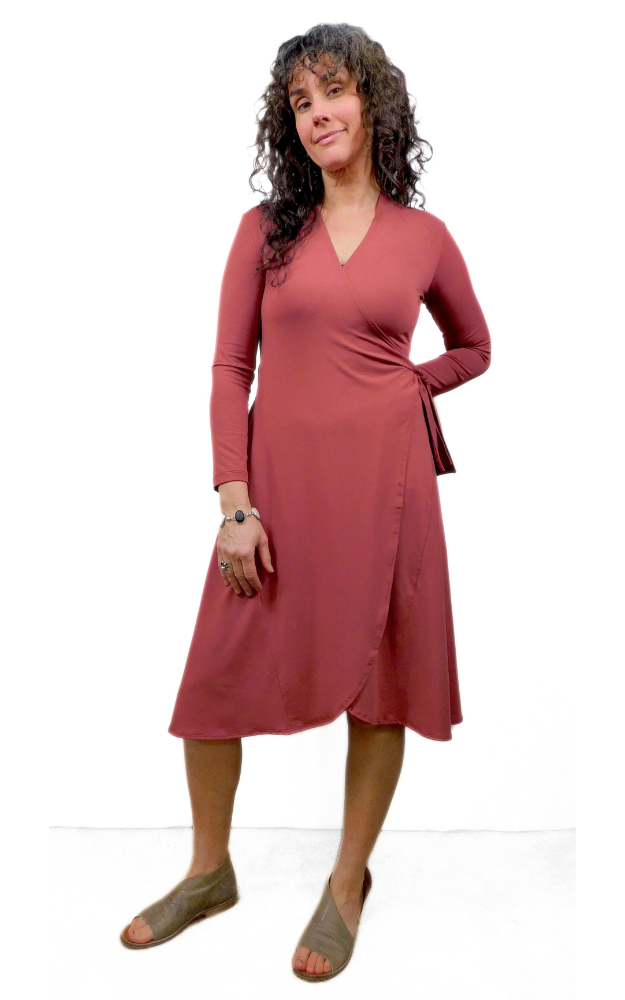 Wrap Dress - Marsala