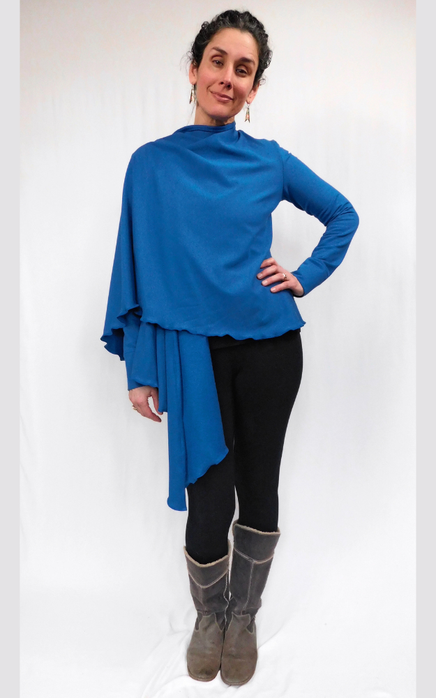 Moroccan bamboo fleece lettuce edge wrap