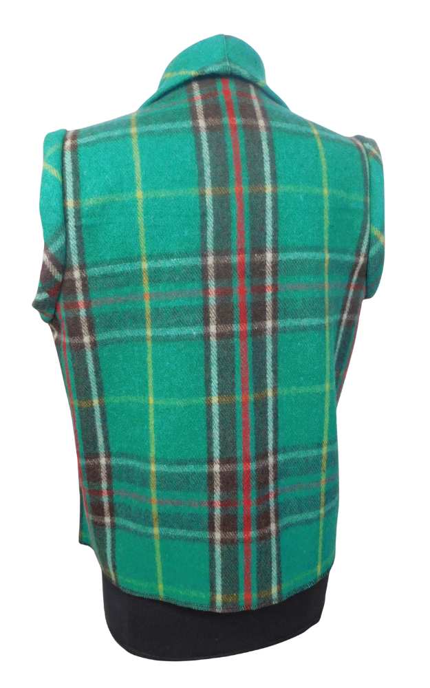 Wool Tartan Vest Jacket - Newfoundland
