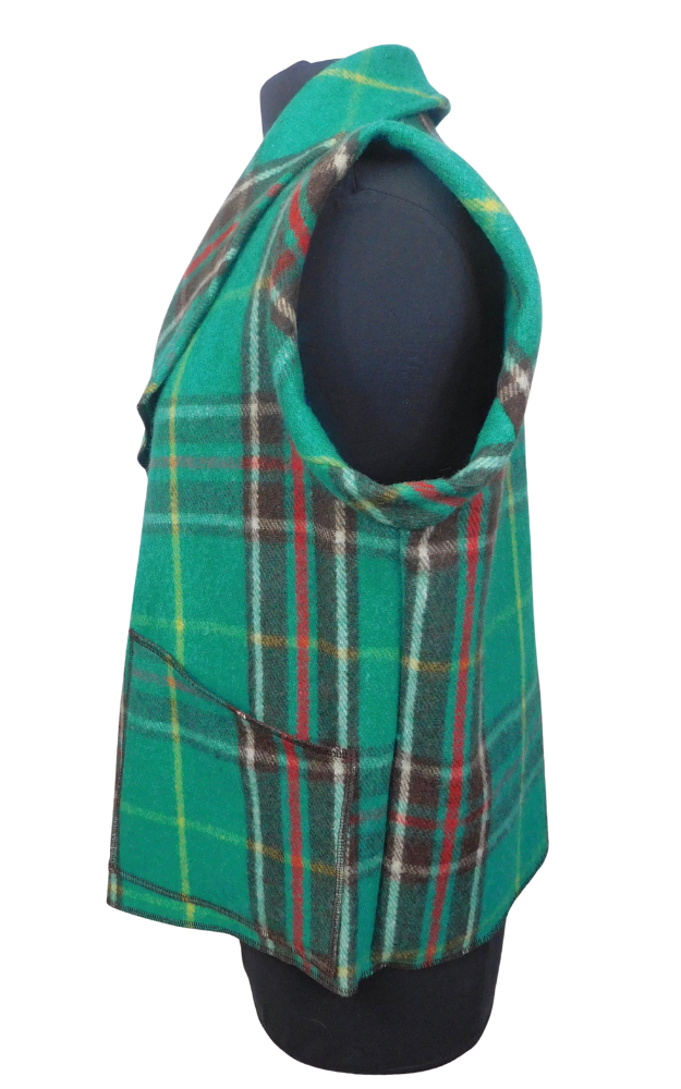 Wool Tartan Vest Jacket - Newfoundland