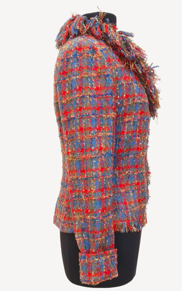 Brenda's Collection - Wool Tweed Couture Jacket - M