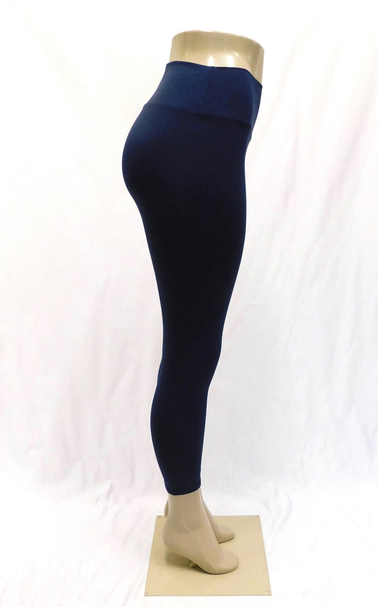 Bamboo Capri Leggings Tights - Navy