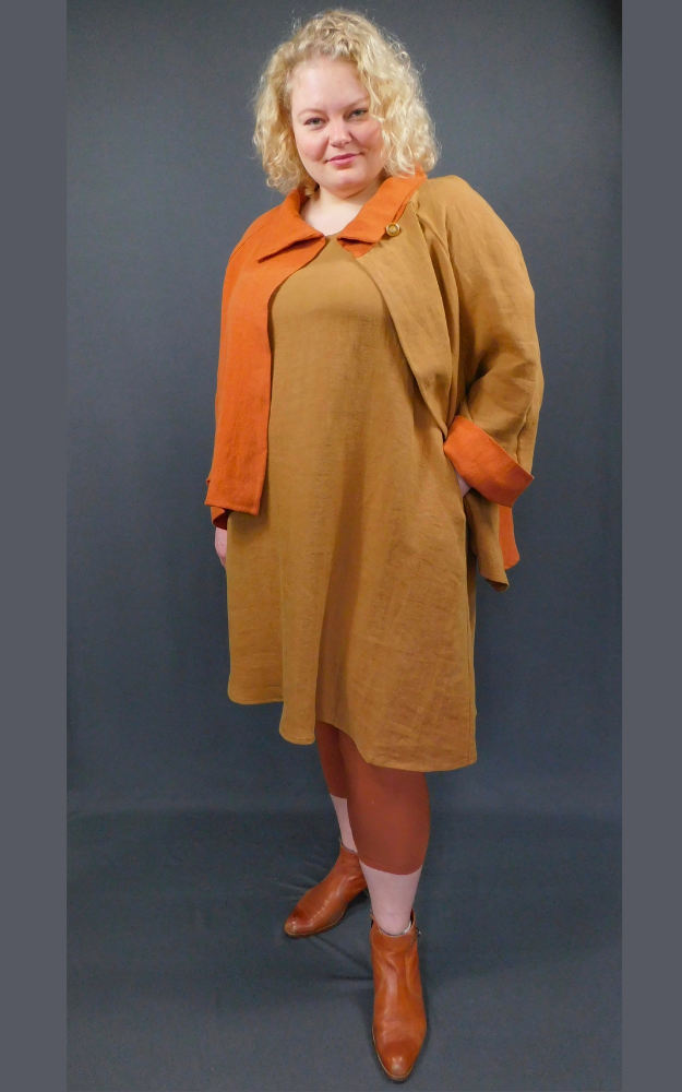 100% LINEN Jacket - Design Studio Sample Size 2-3XL