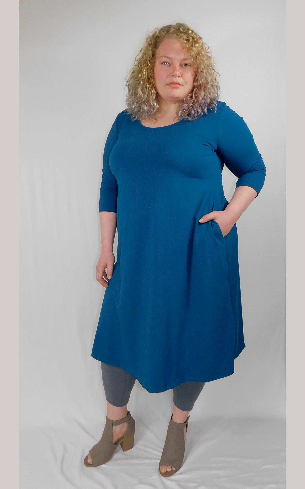 Navy blue outlet tunic dress