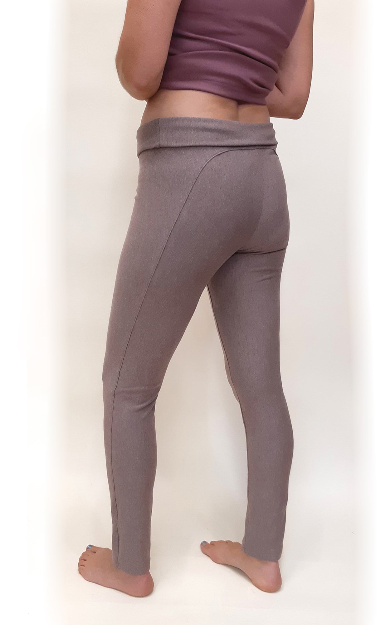 Bamboo Terry Leggings Riding Tights Chocolate